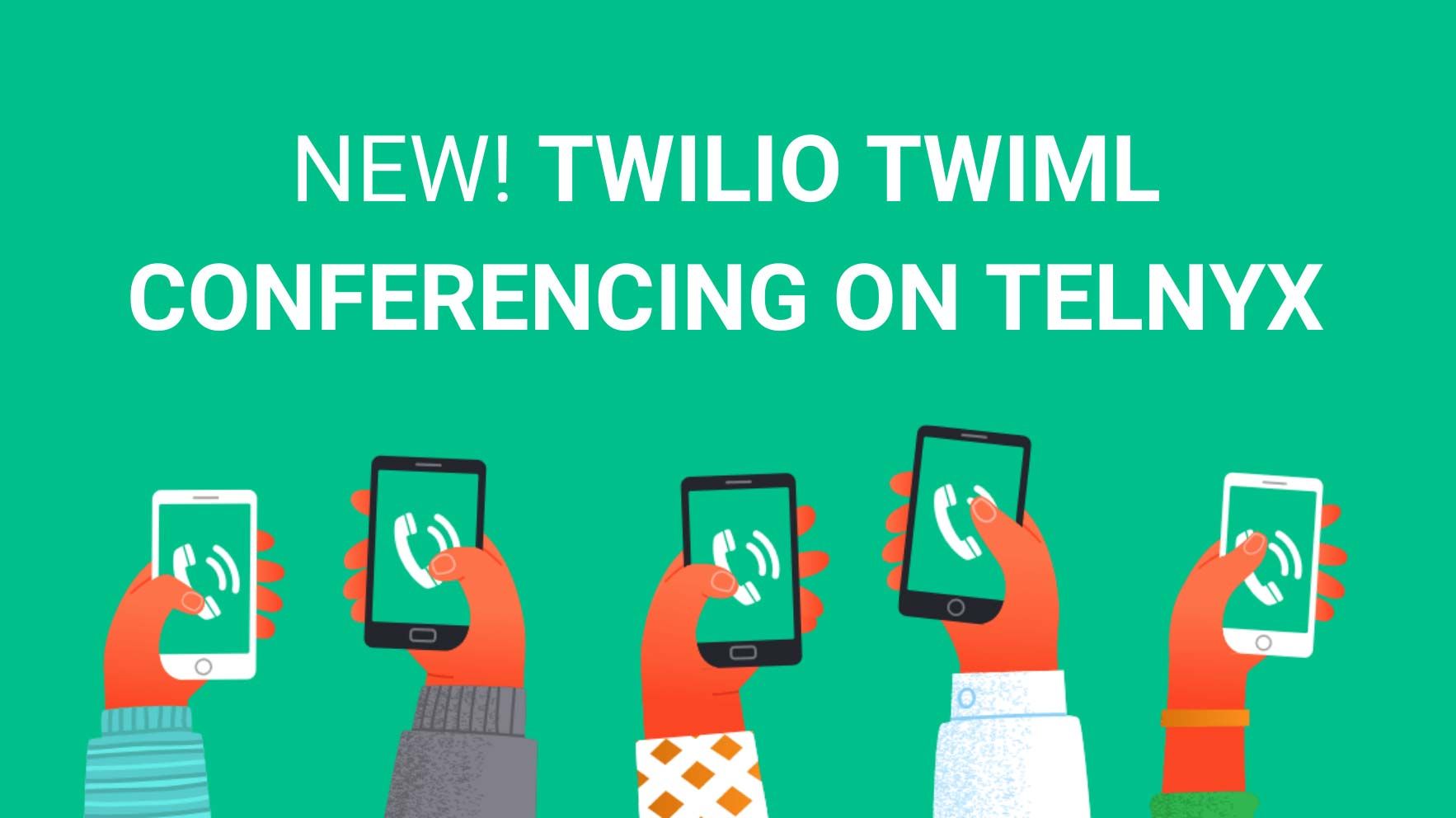 Twilio TwiML Conferencing on Telnyx
