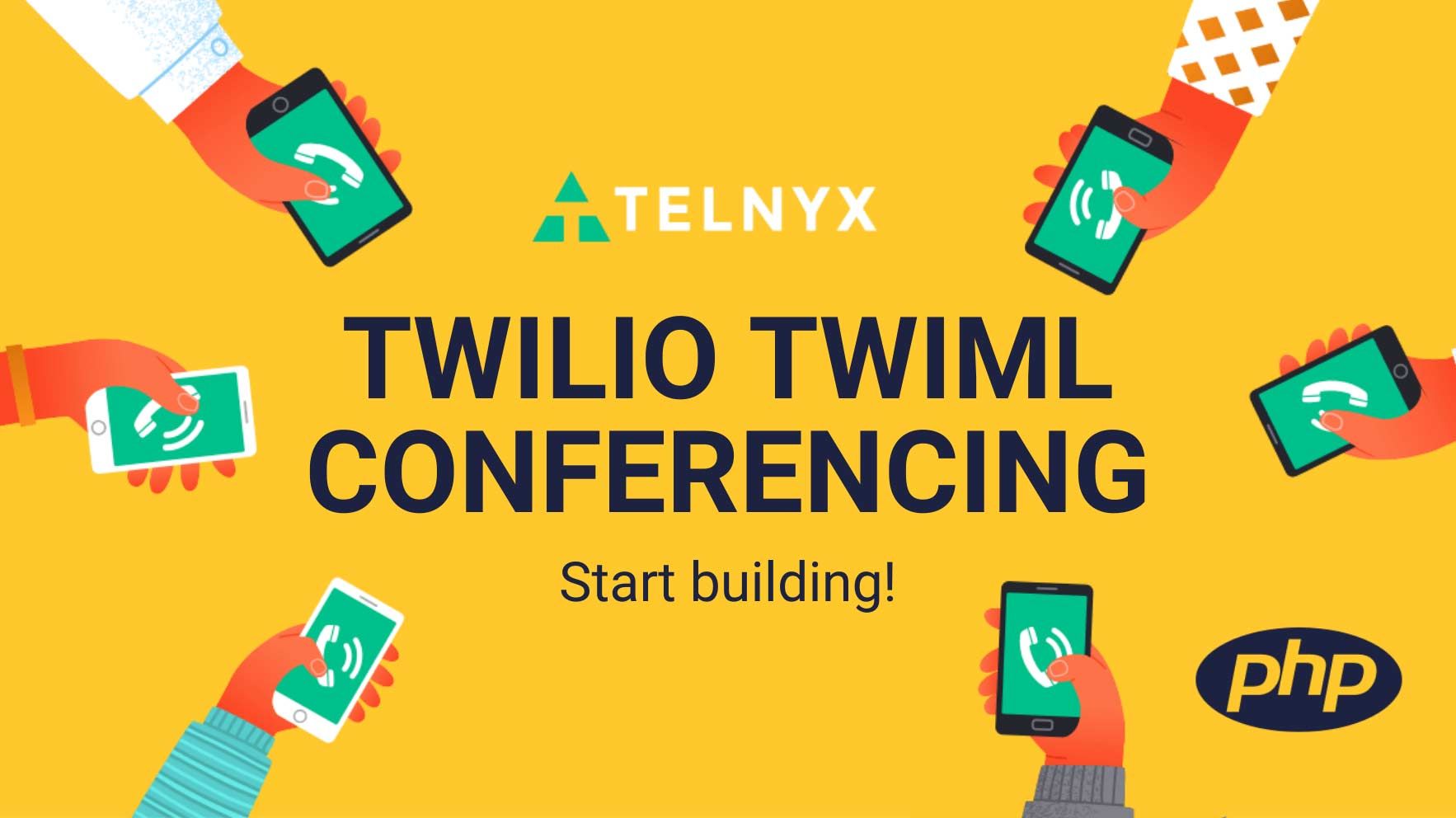 Using Twilio TwiML Conferencing on Telnyx with PHP
