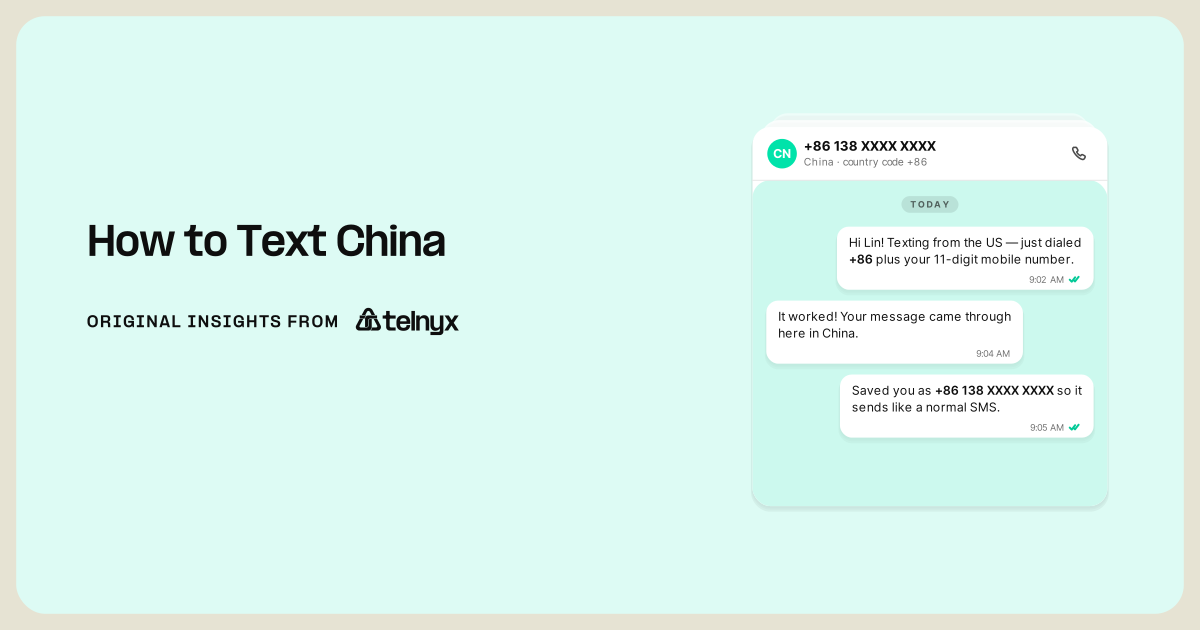 how to text china featured image