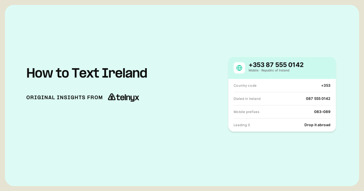 how to text ireland featured image