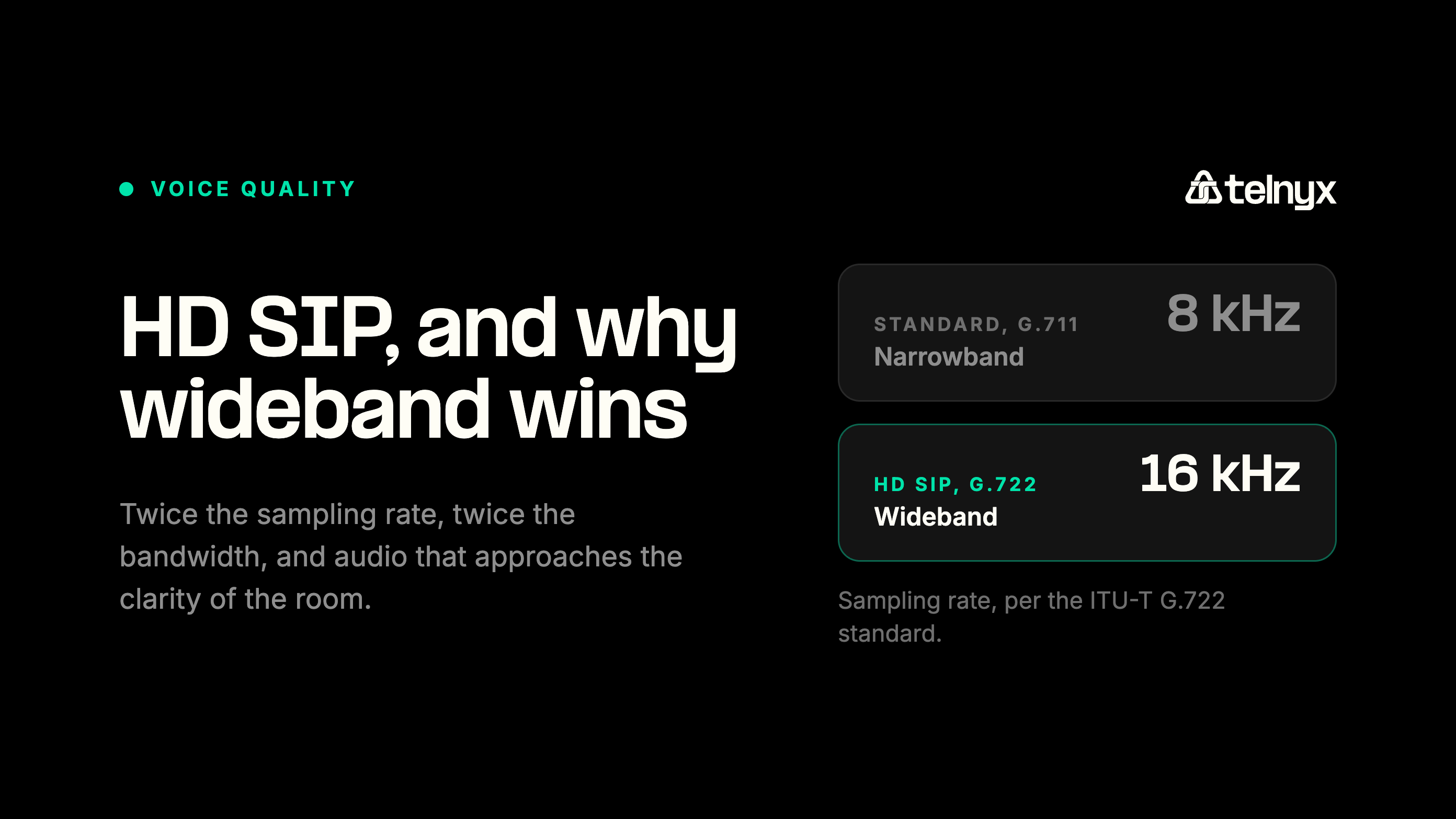 Guide cover for HD SIP trunking, comparing narrowband and wideband voice quality