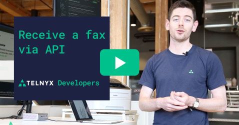 Receive a Fax with the Telnyx Programmable Fax API